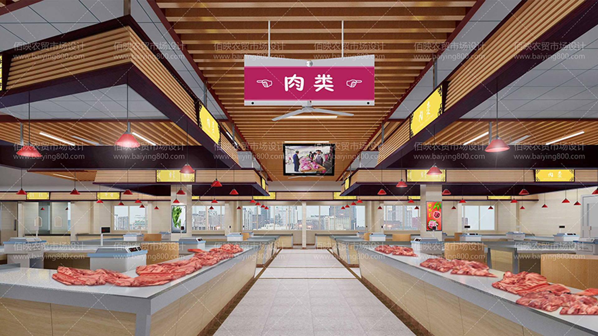 菜市場(chǎng)提升改造，整體風(fēng)格煥然一新